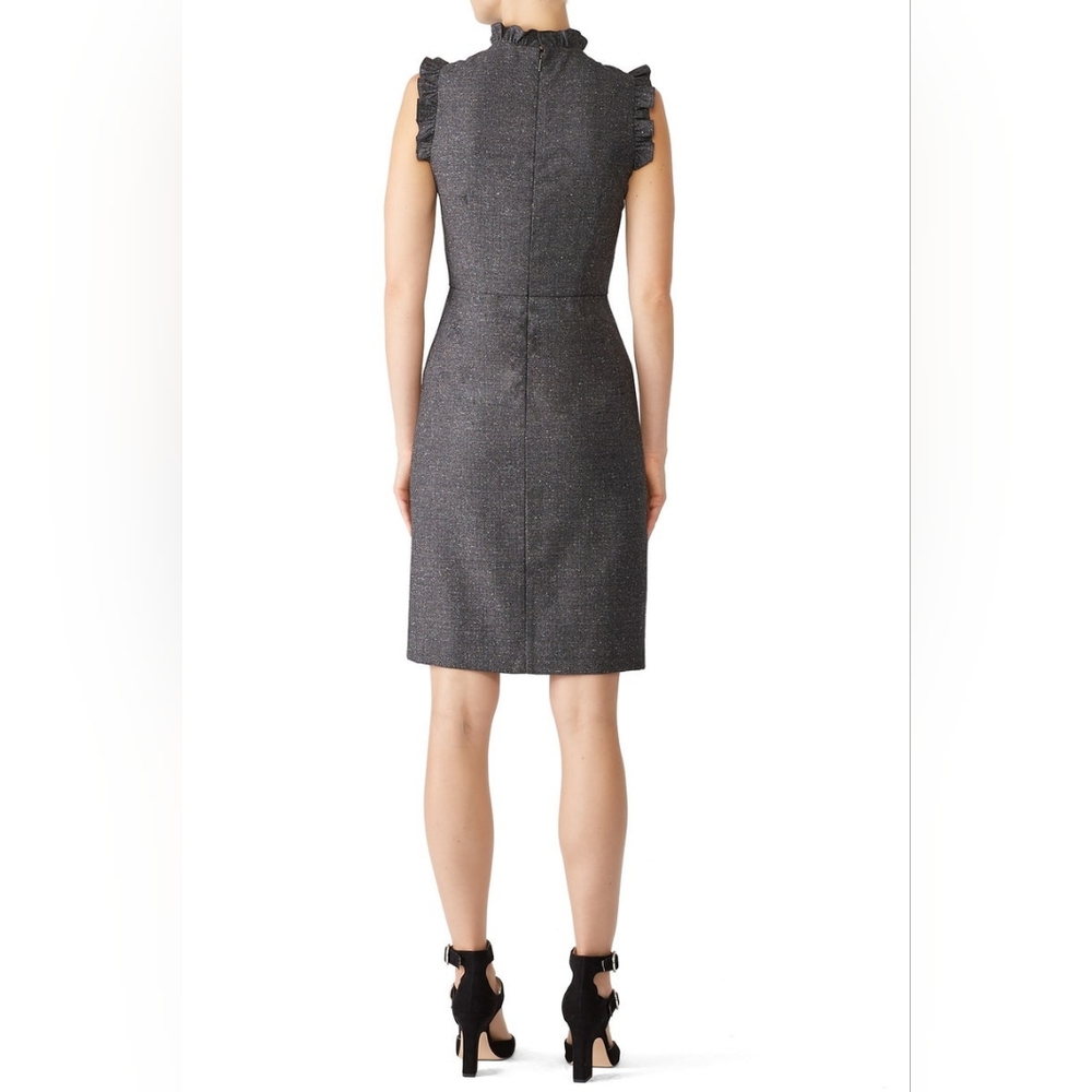 Rebecca Taylor Grey Spring Ruffle Dress - Picture 3 of 6